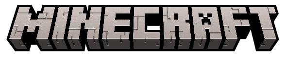 Minecraft wordmark logo on dark navigation bar